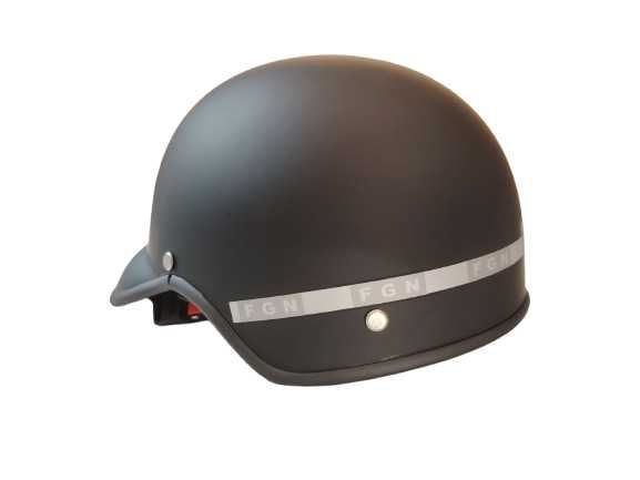 Каска за мотор Тип канче Черна Мат/Лак