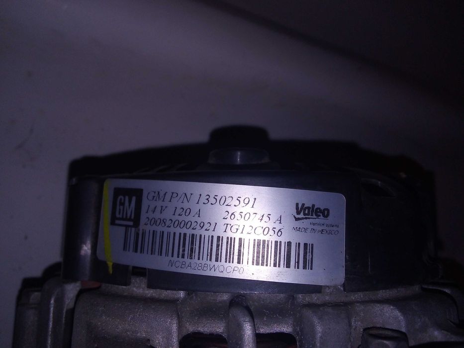Алтернатор за опел и шевролет   13502591