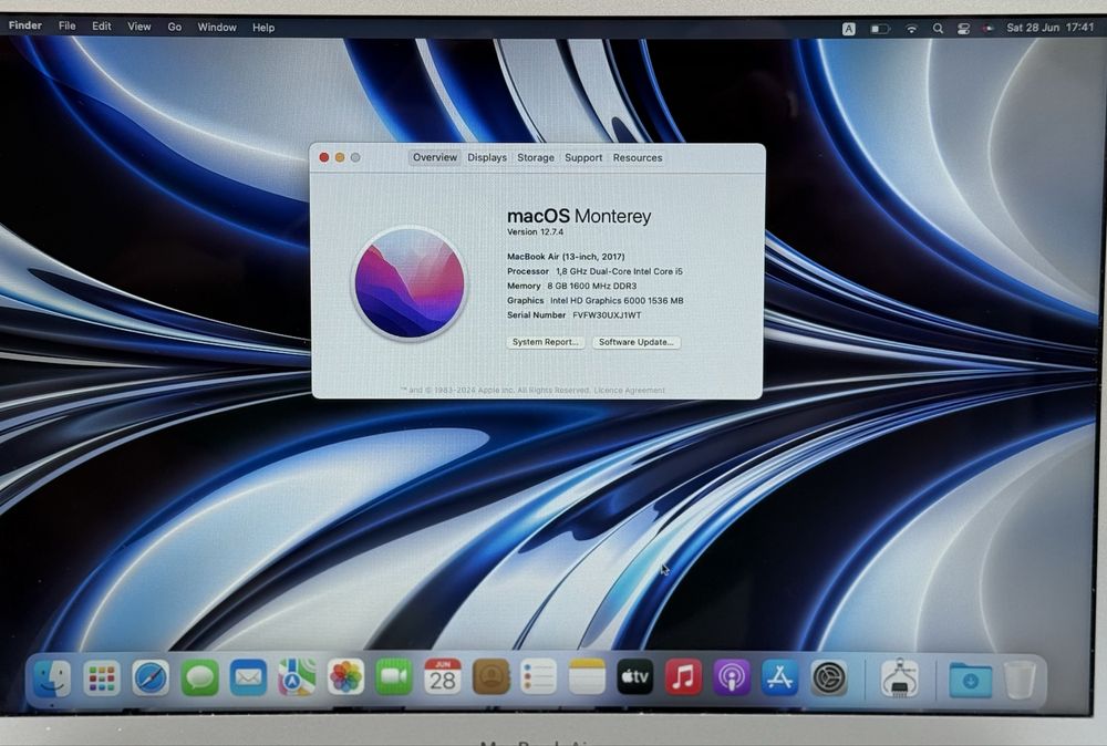 Apple MacBook Air 13″ (2017) A1466 – i5 / 8 GB / 128 GB SSD