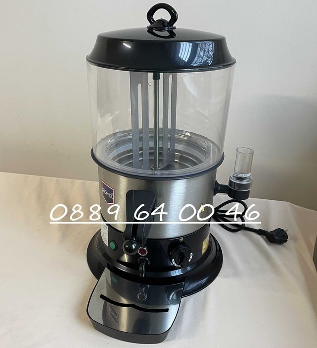 Диспенсър за топли напитки и шоколад (9 литра) с Бъркалка+Бенмари