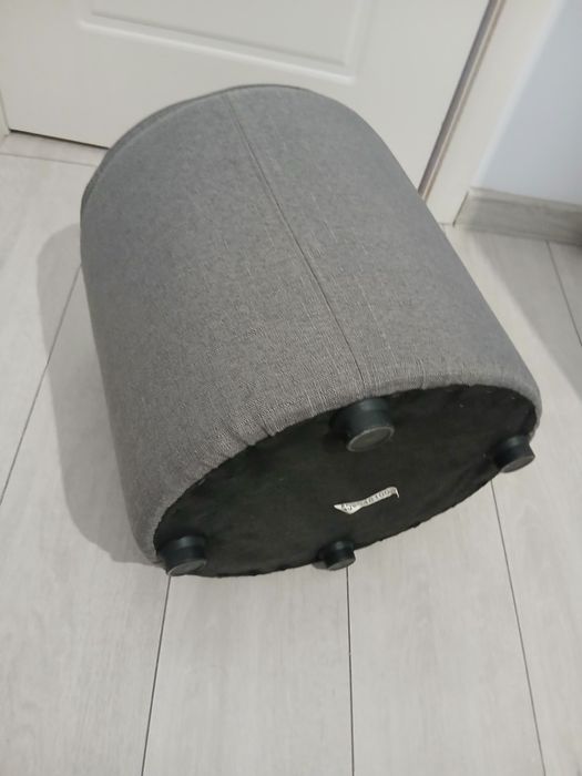 Taburet cu depozitare gri