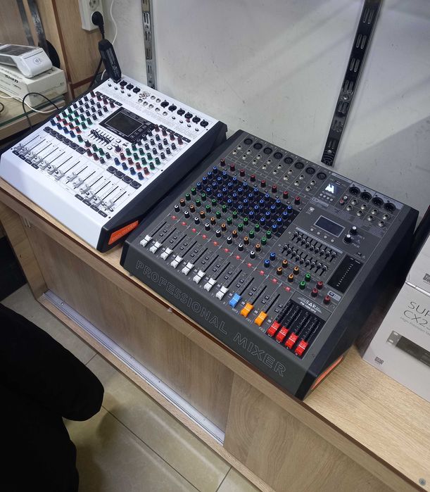 Микшеры Dynacord Yamaha Behringer и колонки 12 15 18 дюймов. Установка