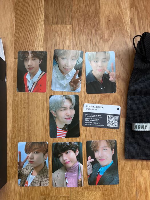 K-pop, BTS Army, BTS cards, Original BTS light stick, Map of the soul