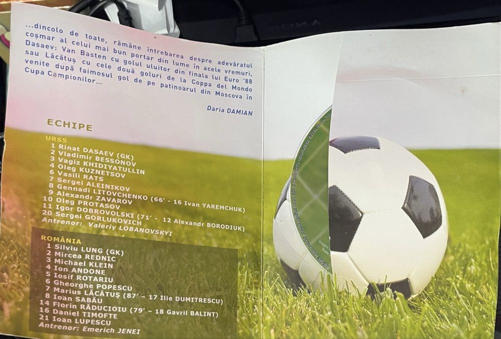URSS vs România – Cupa Mondială Italia 1990 – DVD Fotbal