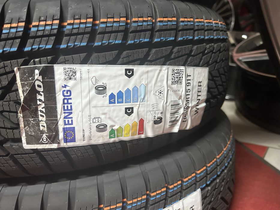 15 цола 5х100 Skoda Scala Fabia VW Polo Audi A1 Зимни Гуми 195/65/15