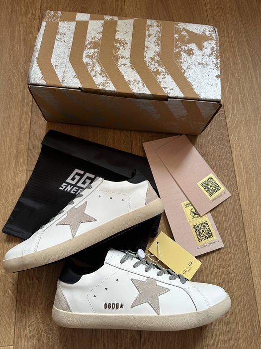 Adidasi Golden Goose Superstar Alb Negru, 42 noi
