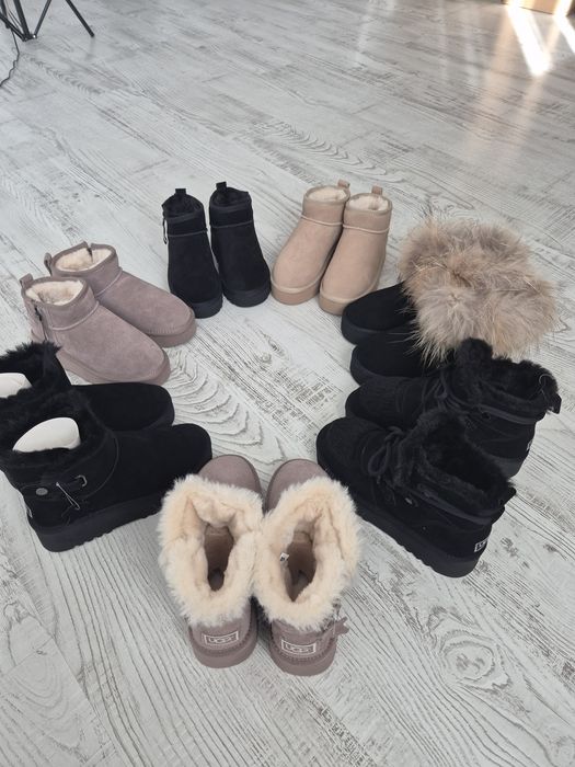 Botine mini UGG negre / cizme ugg/ Transport gratuit