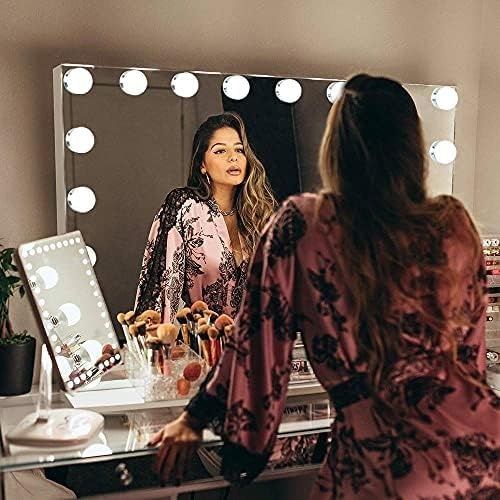 Голям Размер Професионално Гримьорско огледало с Bluetooth  LEDдимируе