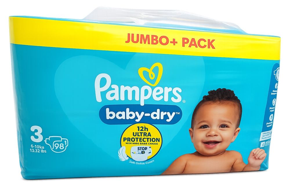 Памперси и гащички  Pampers baby-dry