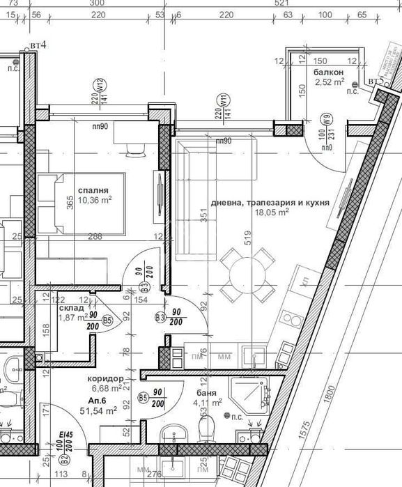 Продава се Двустаен апартамент в Велико Търново, Картала - 60 кв.м за 1292 €/кв.м - Снимка #6