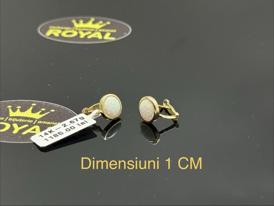 Bijuteria ROYAL : Cercei AUR 14K / 2.67 GR