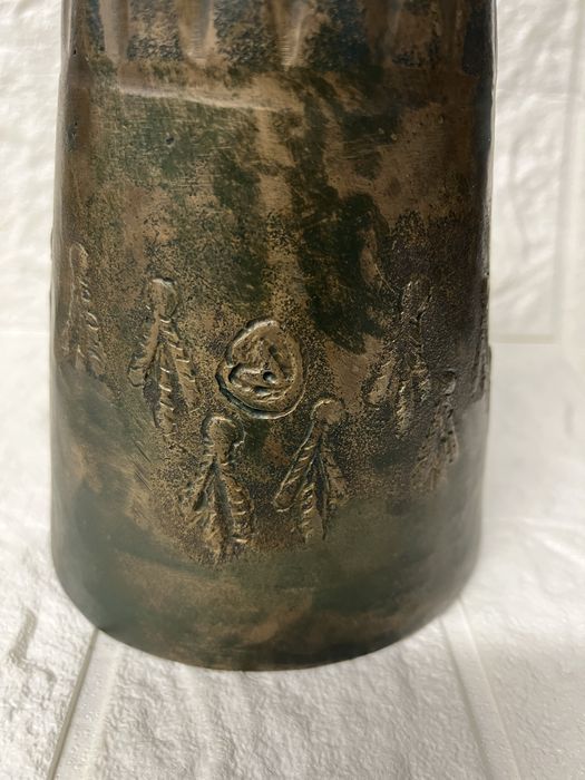 Стар,автентичен,бронзов чан