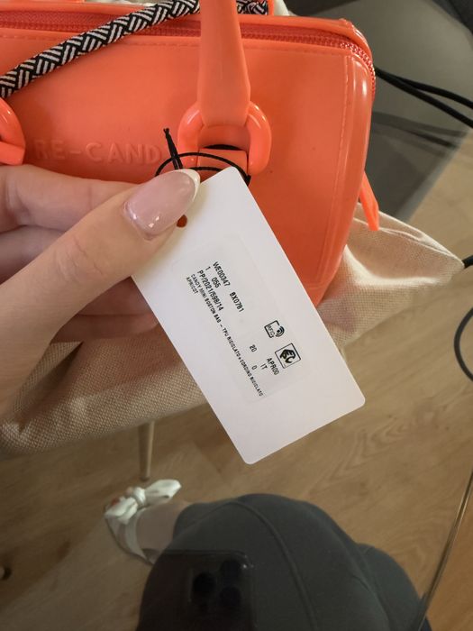 Чанта Furla- Re -Candy mini boston bag- Apricot