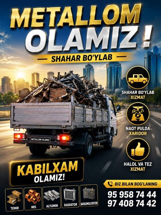 Metalollom olamiz qayta ishlimiz