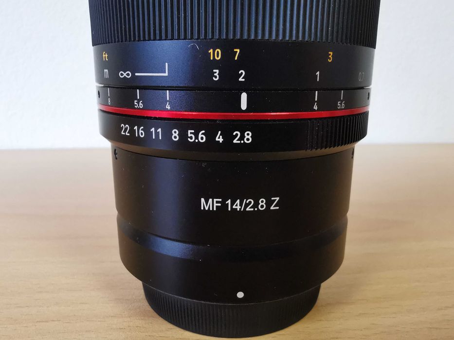 Samyang MF 14mm f/2.8 обектив за Nikon Z фотоапарати