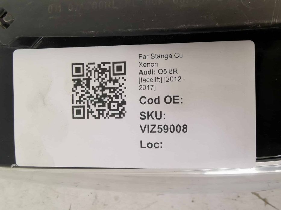 Far Stanga Cu Xenon Audi Q5 8R [facelift] 2012 2013 2014 2015 2016 201