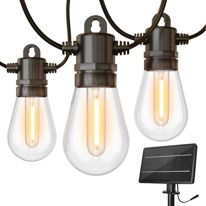 Градински гирлянд с 10 бр солярни лампи 5 метра