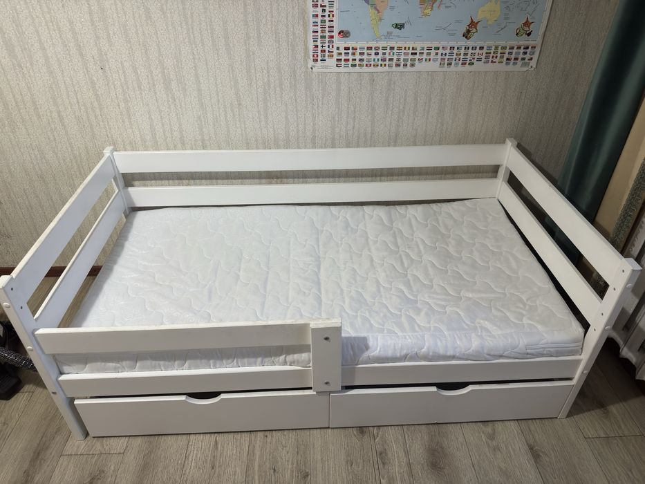 Детская кровать Софа белый