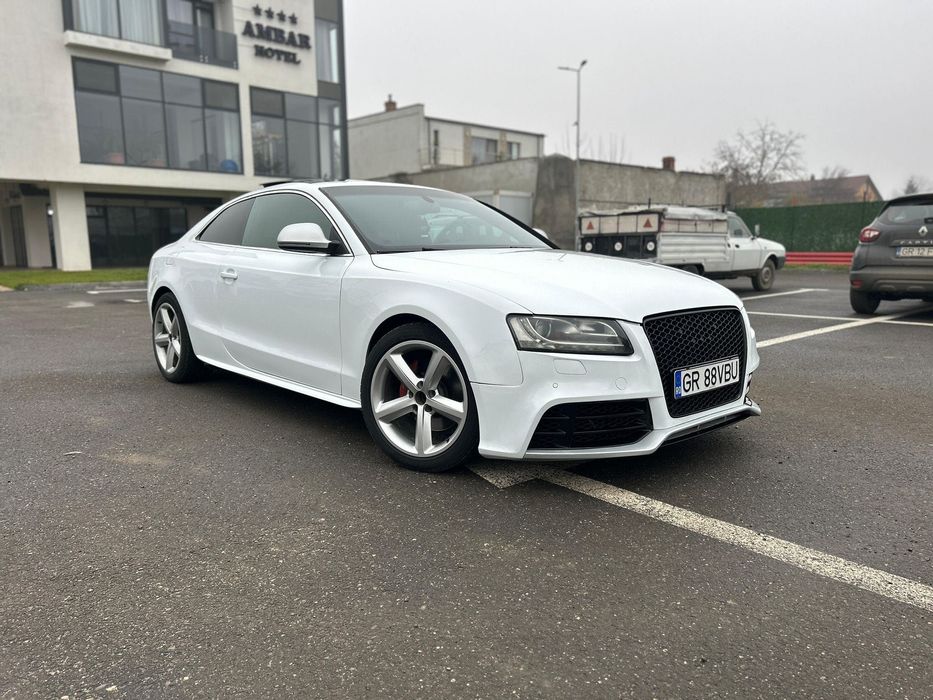 Audi A5 pachet RS 3.0 TDI 240CP, alb perlat impecabil
