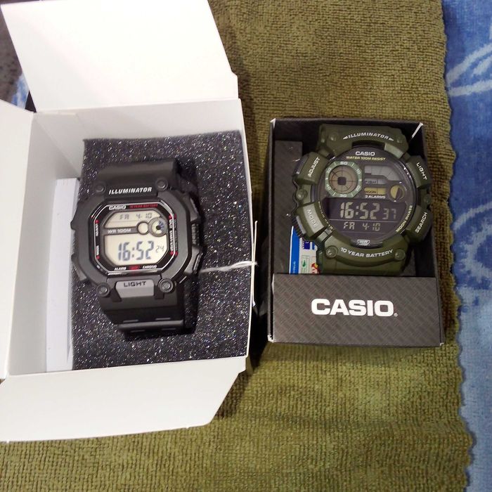 Casio W-737H-1A и WS-1500H-3B новые