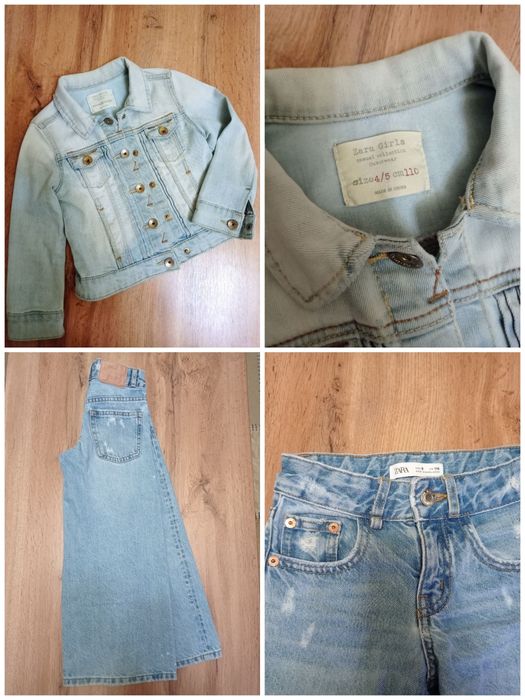 Джинсовая куртка  Джинсовые кюлоты Zara