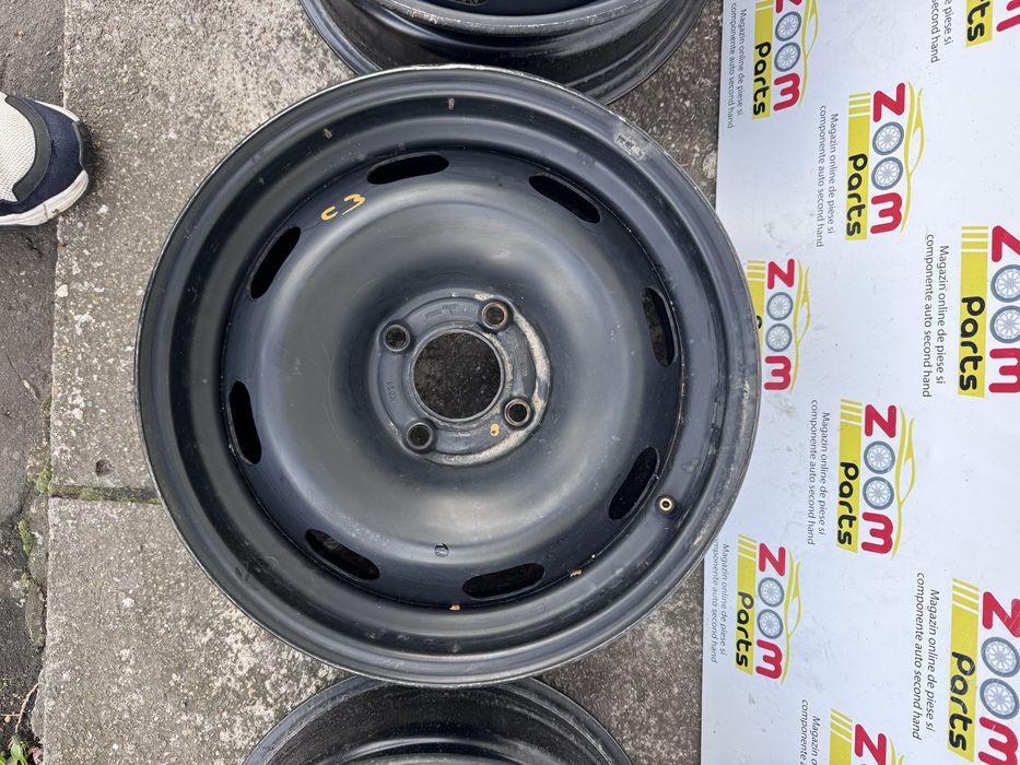 3 jante otel tabla originale 4X108 Citroen C3  C-Elysee Peugeot 208 301
