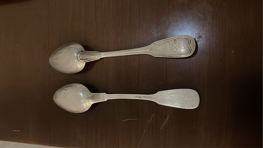 Lingurite din argint masiv