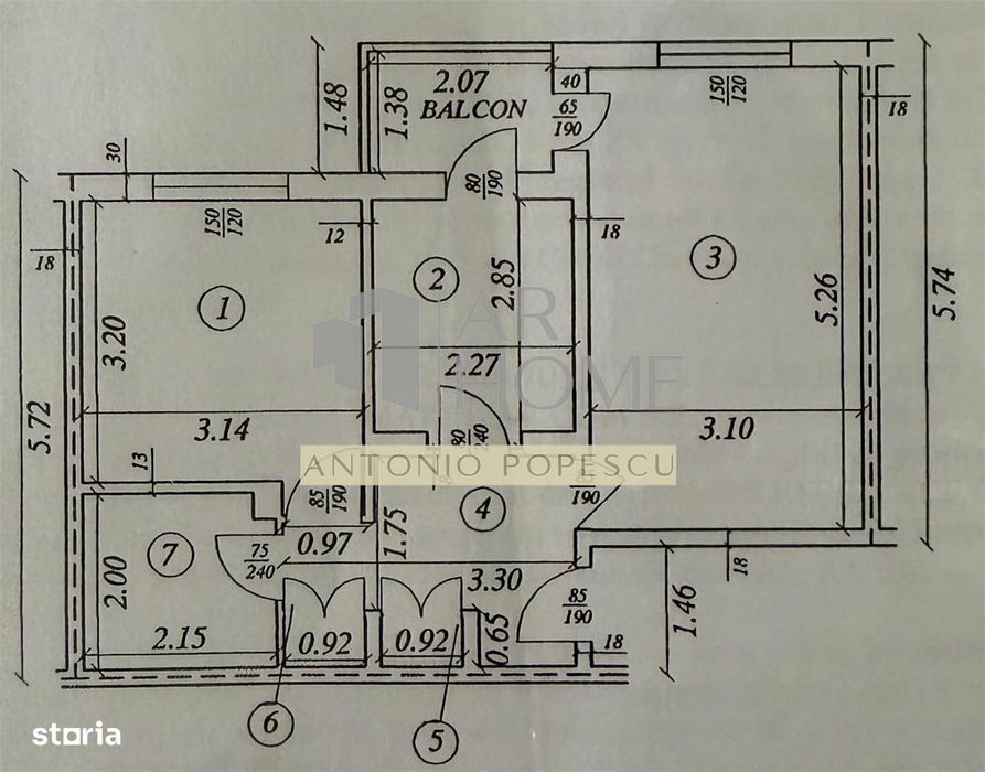 Apartament 2 camere, decomandat,mobilat si utilat,Ploiesti,Cantacuzino