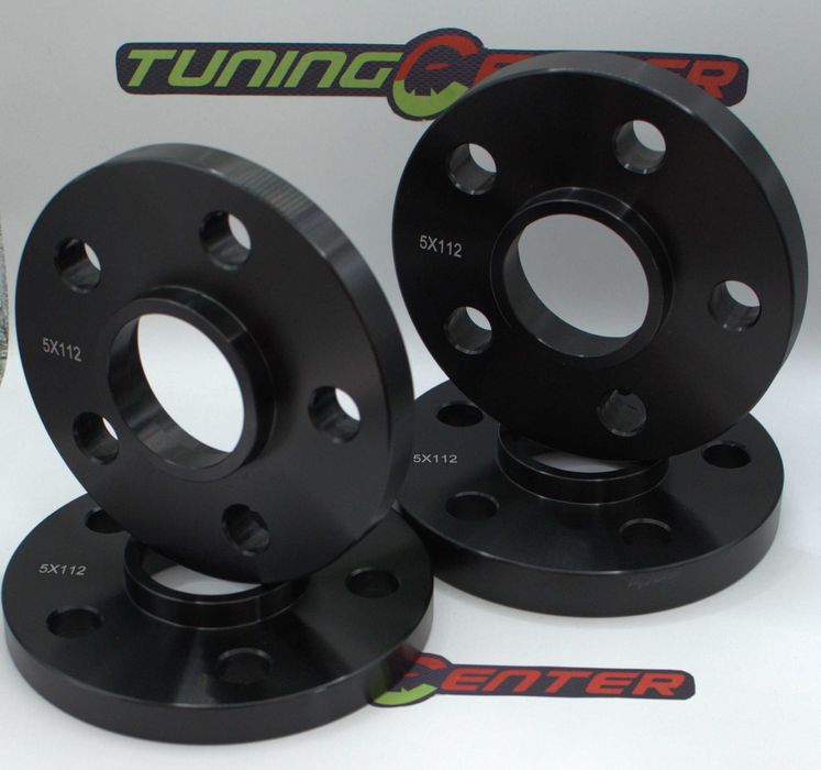 Set 4Flanse Distantiere Negre 13-16-20mm+ 20prezoane BMW Mercedes Audi