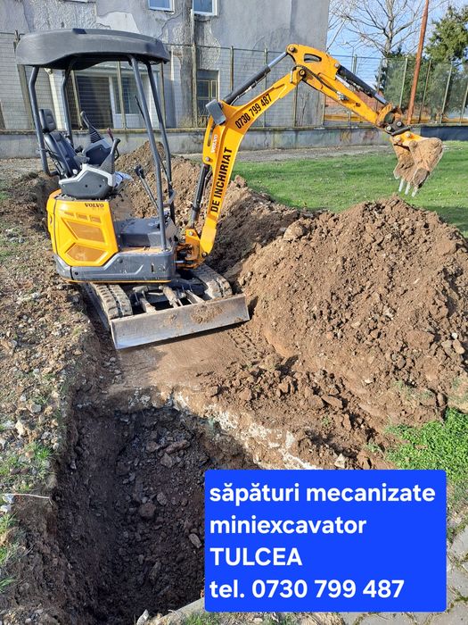 Subtraversări Tulcea - Miniexcavator  săpaturi-