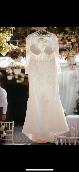 Rochie de mireasă cu trenă detașabilă