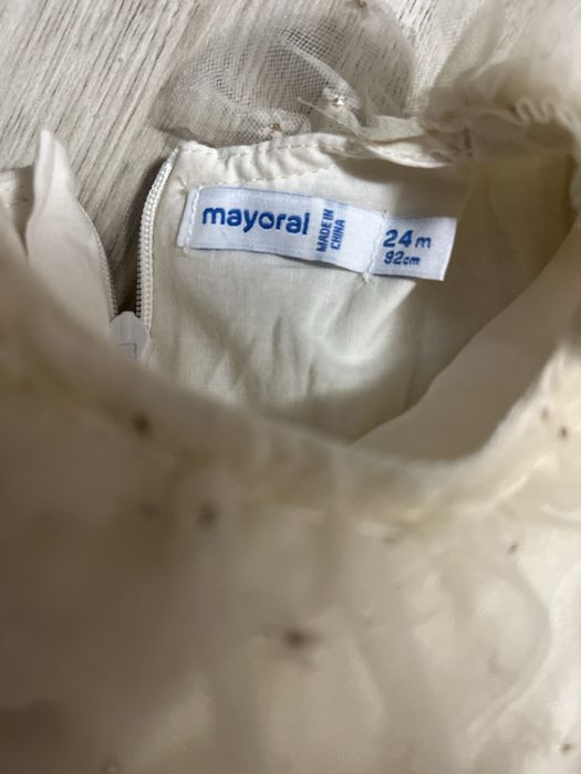 Бебешка рокля Mayoral 92 размер с дълъг ръкав