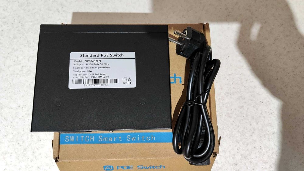 Switch POE BestNPS, 6 porturi, 4 POE, 78W