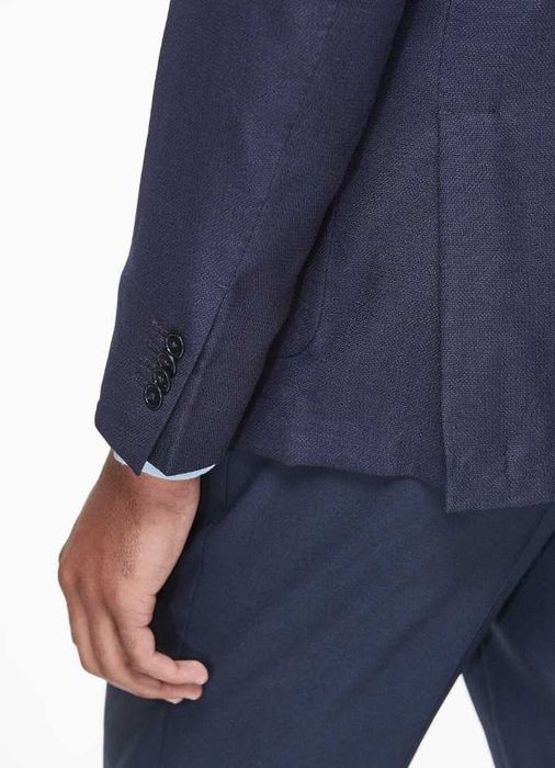 Sacou blazer slim 48 M de lux Club Of Gents lana respirabila navy
