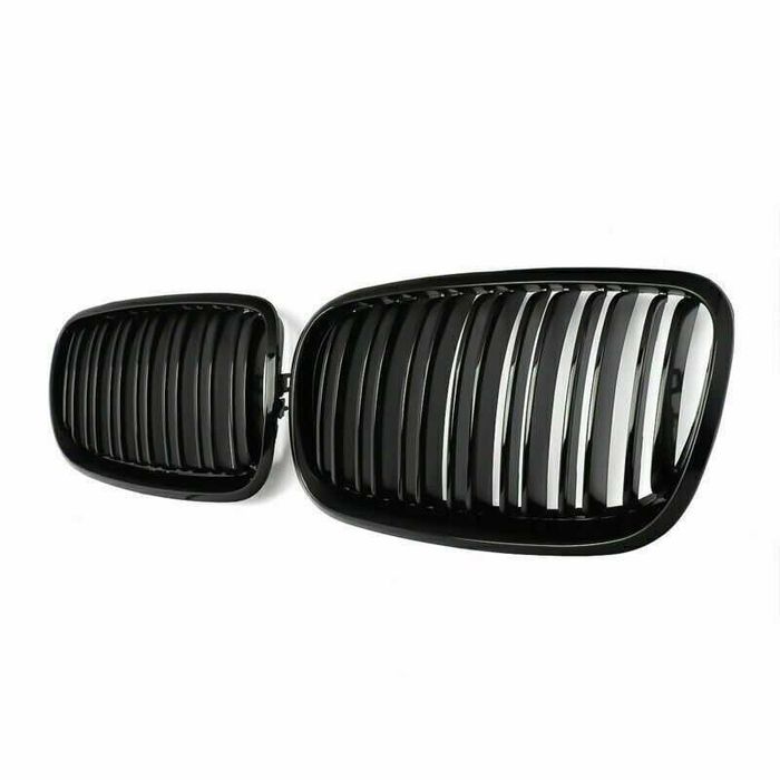 Grila Grile Nari Duble Negre Negru Lucios Radiator Bmw X5 E70 X6 E71