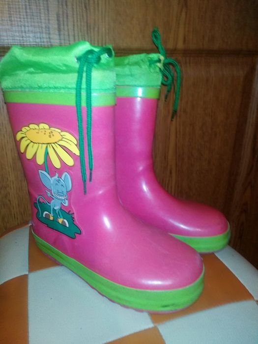 утеплённые резиновые сапожки 31 р.