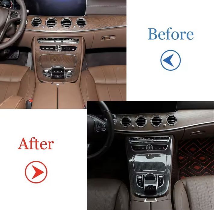 Mercedes W213 Карбонов капак за централна конзола
