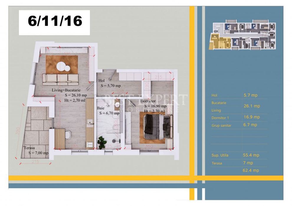 2 Camere Spatios | Centrala Proprie | Geam Tripan | Pallady — fotografia 3