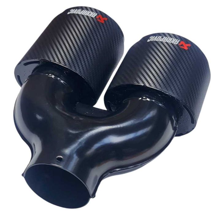 Накрайник ауспух Akrapovic  - десен или ляв - карбонов, двоен, 60мм