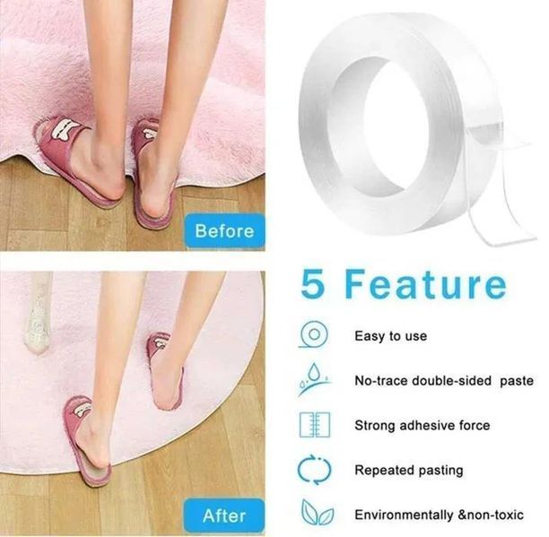 Двойно залепваща Супер здрава Нано лента Водоустойчива