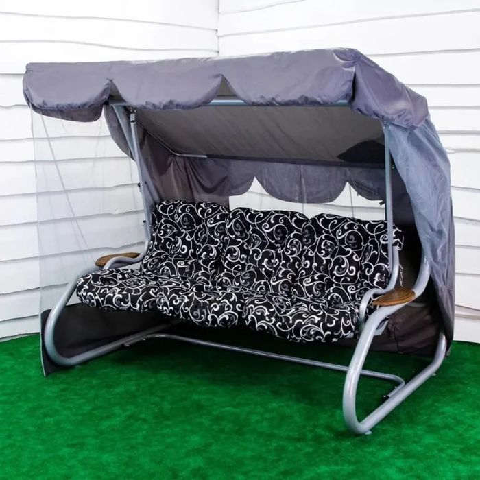 Садовые качели с москитной сеткой