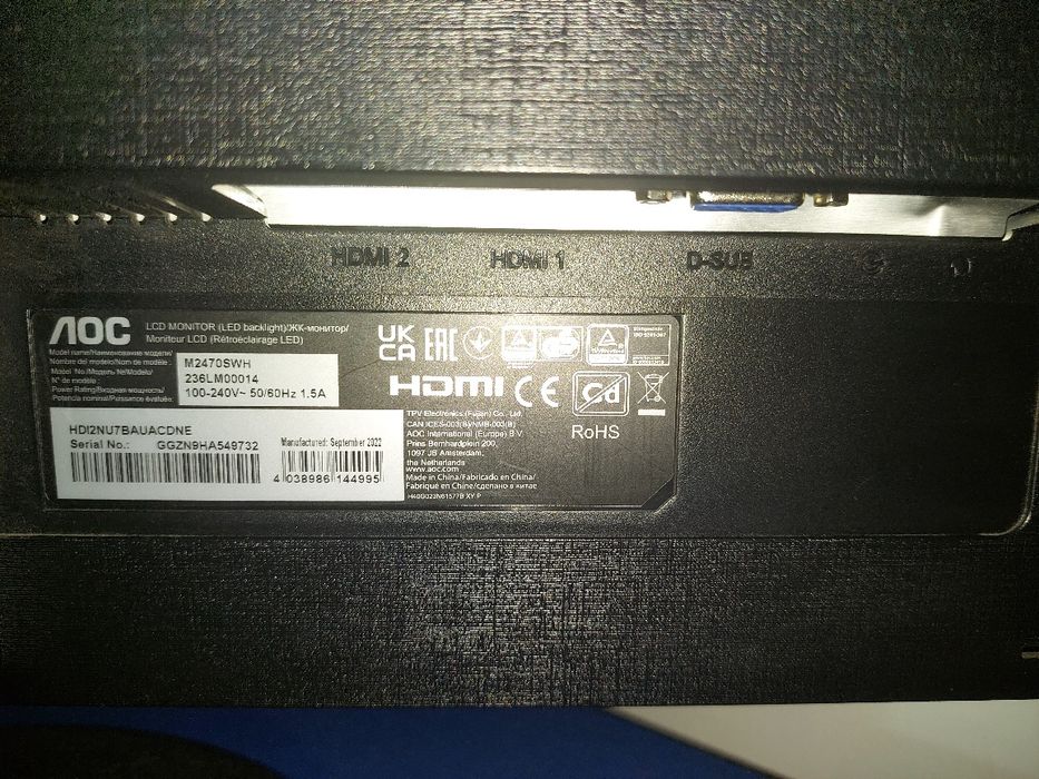 Monitor 23" AOC Full HD cu hdmi