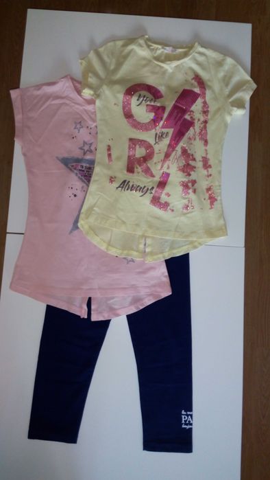 Сет / Комплект тениска/ клин момиче р-р 122/128