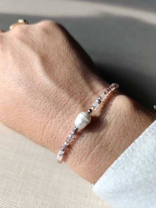 Сладка гривна с естествена перла