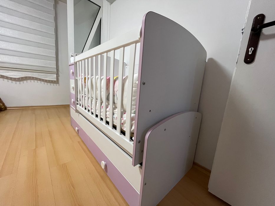 ДЕТСКО легло със скрин + матрак