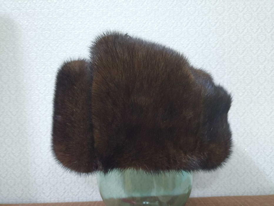 Ушанка натуральный мех.