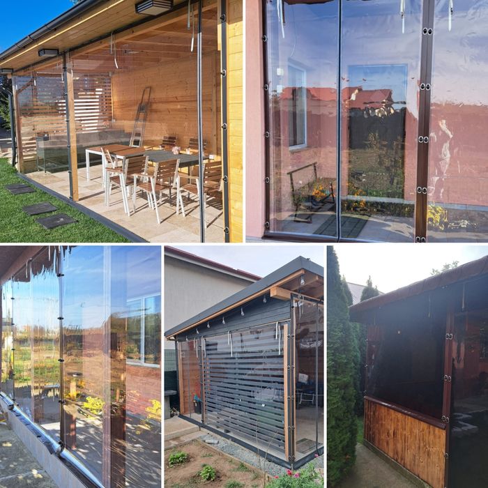 Inchderi terase / foisoare cu folie cristal