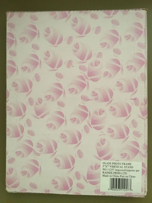 Стеклянная рамка для фото