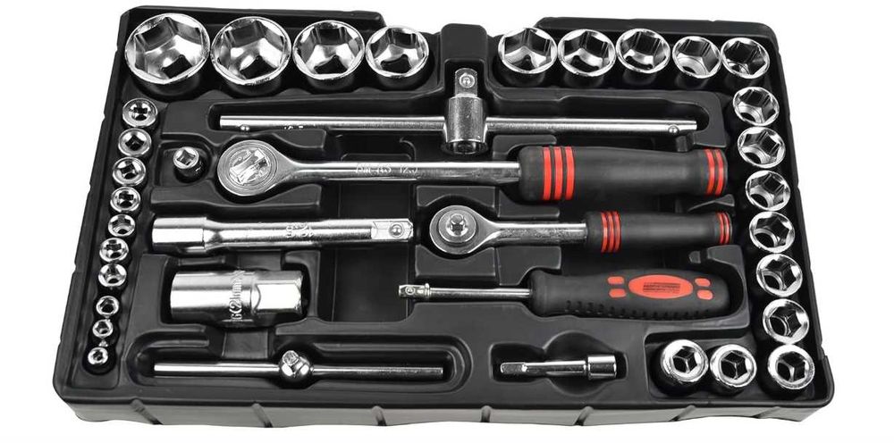 Bruder Mannesmann метална кутия с инструменти-155 части