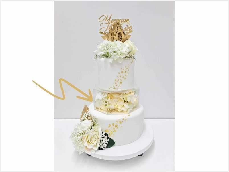 Прозрачна кутия за декорация на бутикови торти